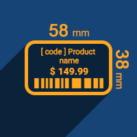 CBMS Odoo Custom Product Labels 58x38 mm