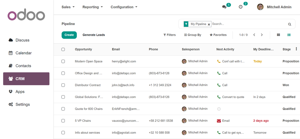 CBMS Odoo Backend Theme